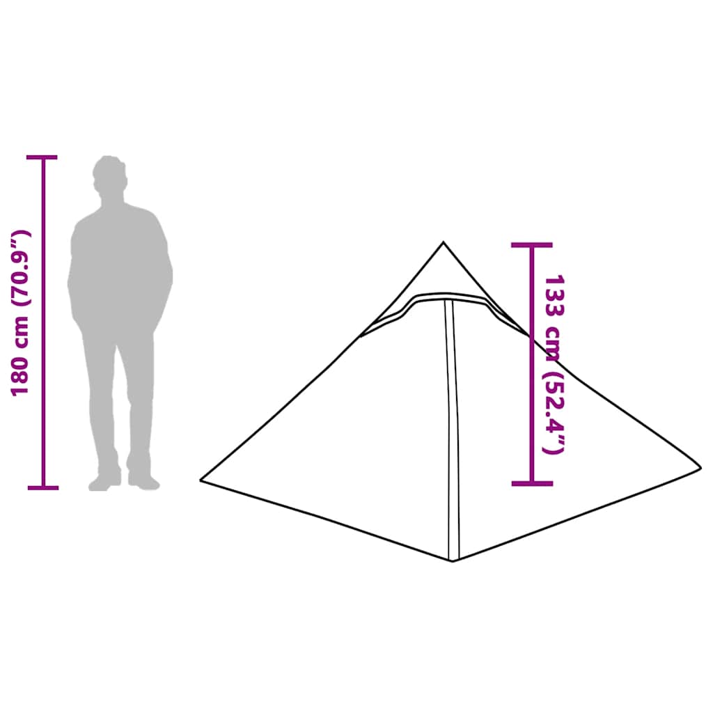 Tenda da Campeggio per 2 Persone Blu Impermeabile