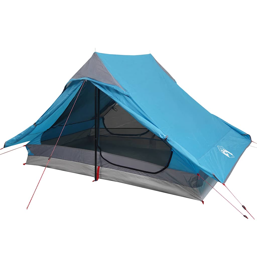 Tenda da Campeggio per 2 Persone Blu Impermeabile