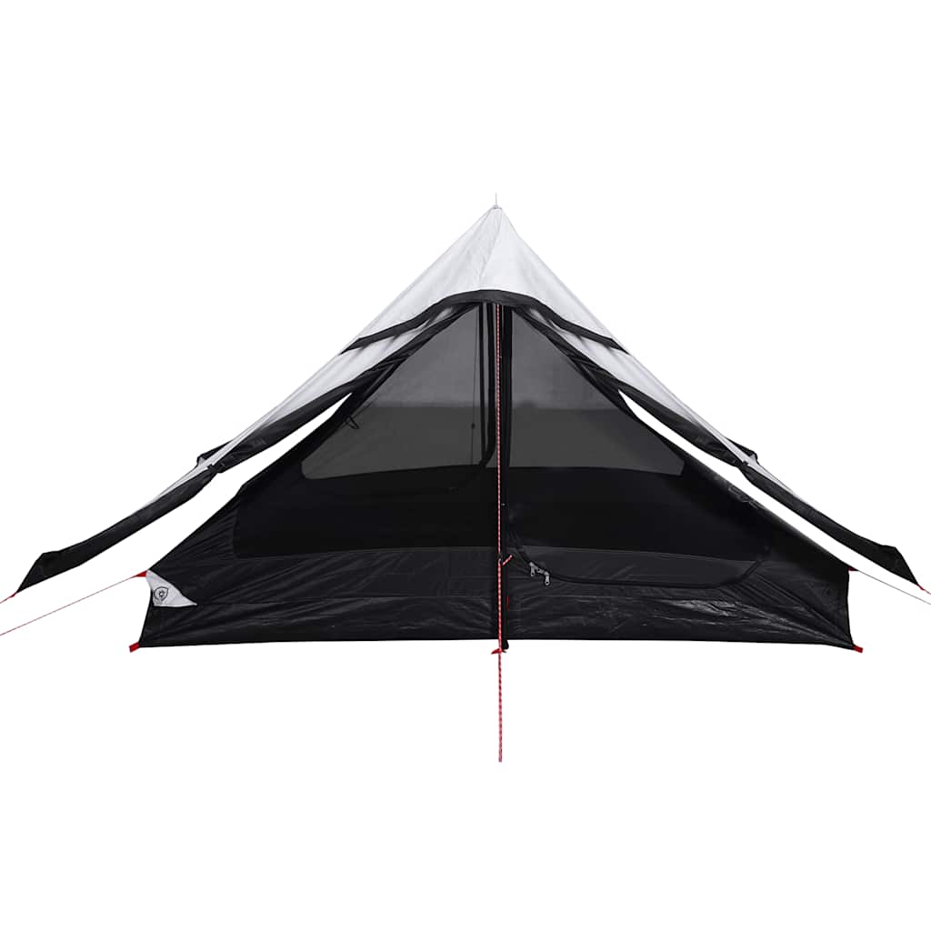 Tenda Campeggio 2 Persone Bianca Tessuto Oscurante Impermeabile