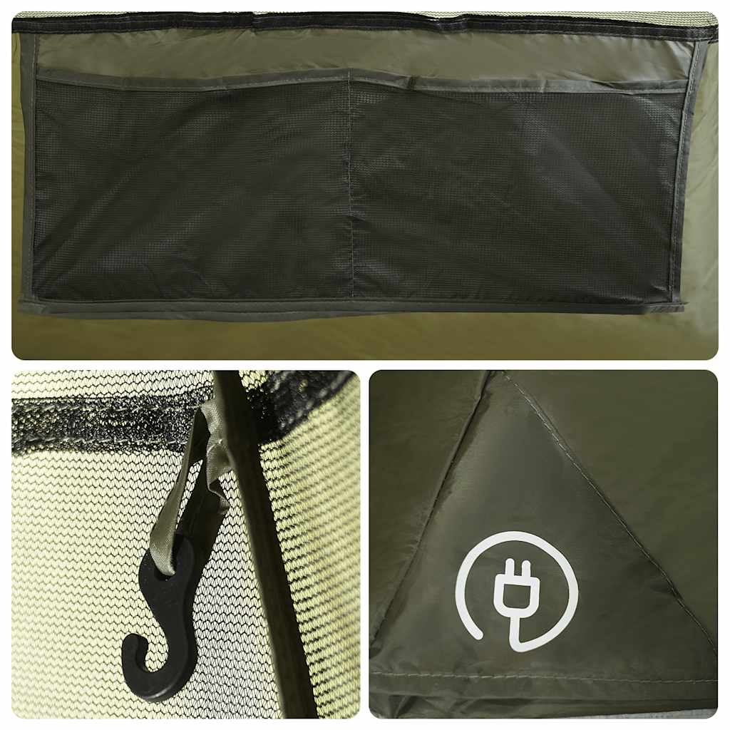 Tenda Familiare Tipi per 6 Persone Verde Oliva Impermeabile