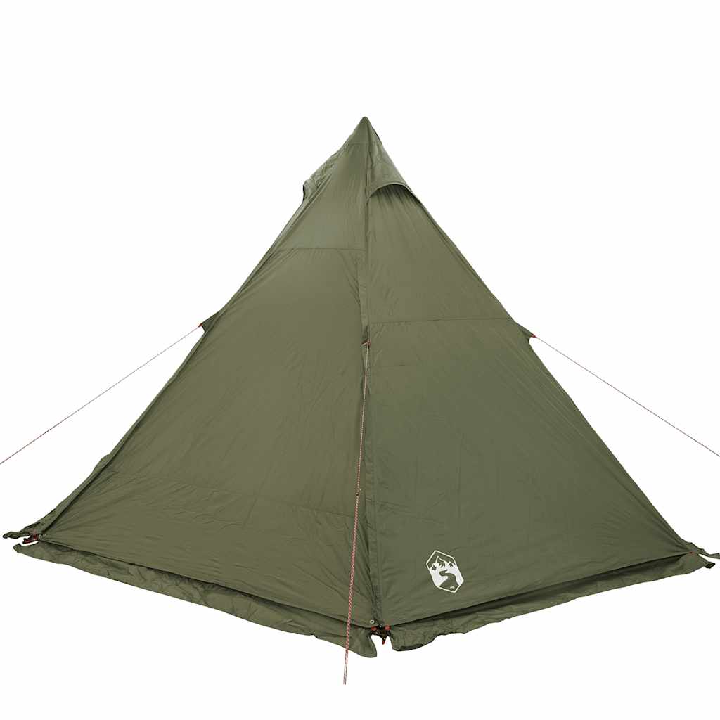 Tenda Familiare Tipi per 6 Persone Verde Oliva Impermeabile