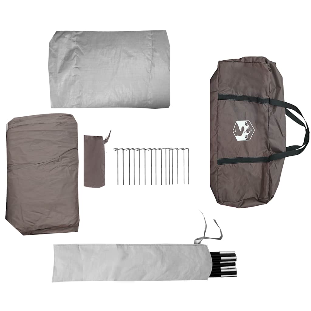 Tenda Familiare Tipi per 6 Persone Marrone Impermeabile