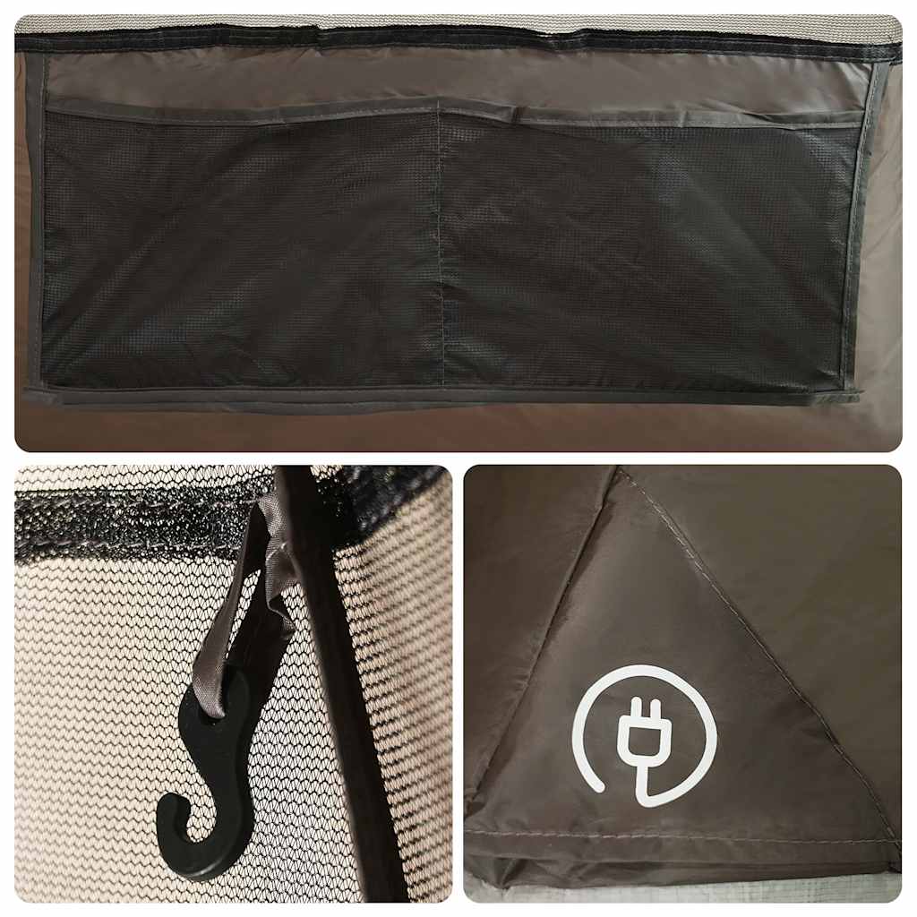 Tenda Familiare Tipi per 6 Persone Marrone Impermeabile