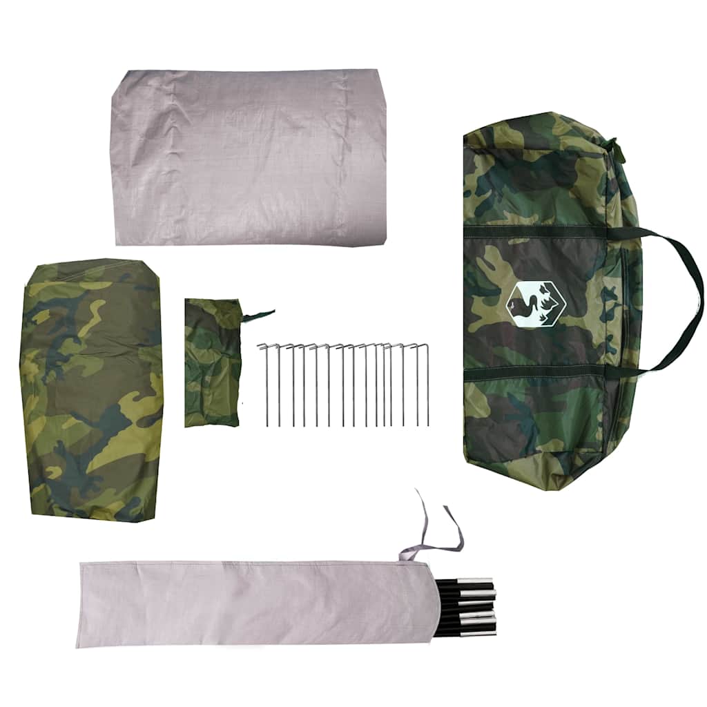 Tenda Familiare Tipi per 6 Persone Mimetica Impermeabile
