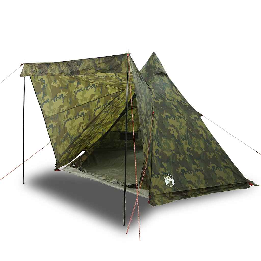 Tenda Familiare Tipi per 6 Persone Mimetica Impermeabile