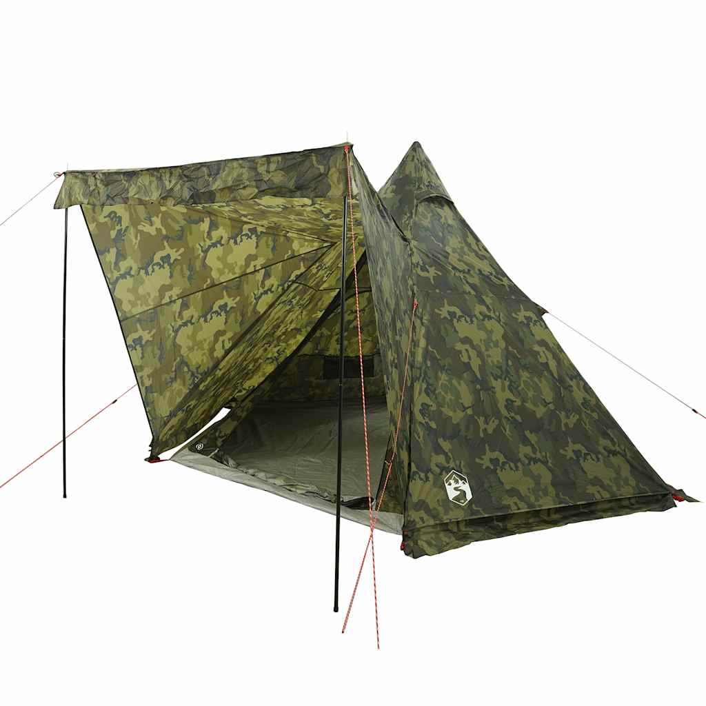 Tenda Familiare Tipi per 6 Persone Mimetica Impermeabile