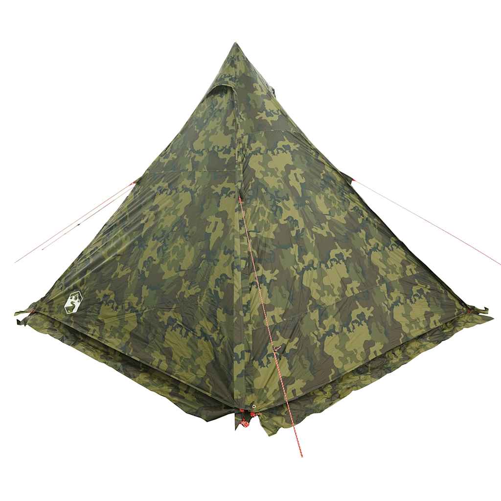 Tenda Familiare Tipi per 6 Persone Mimetica Impermeabile