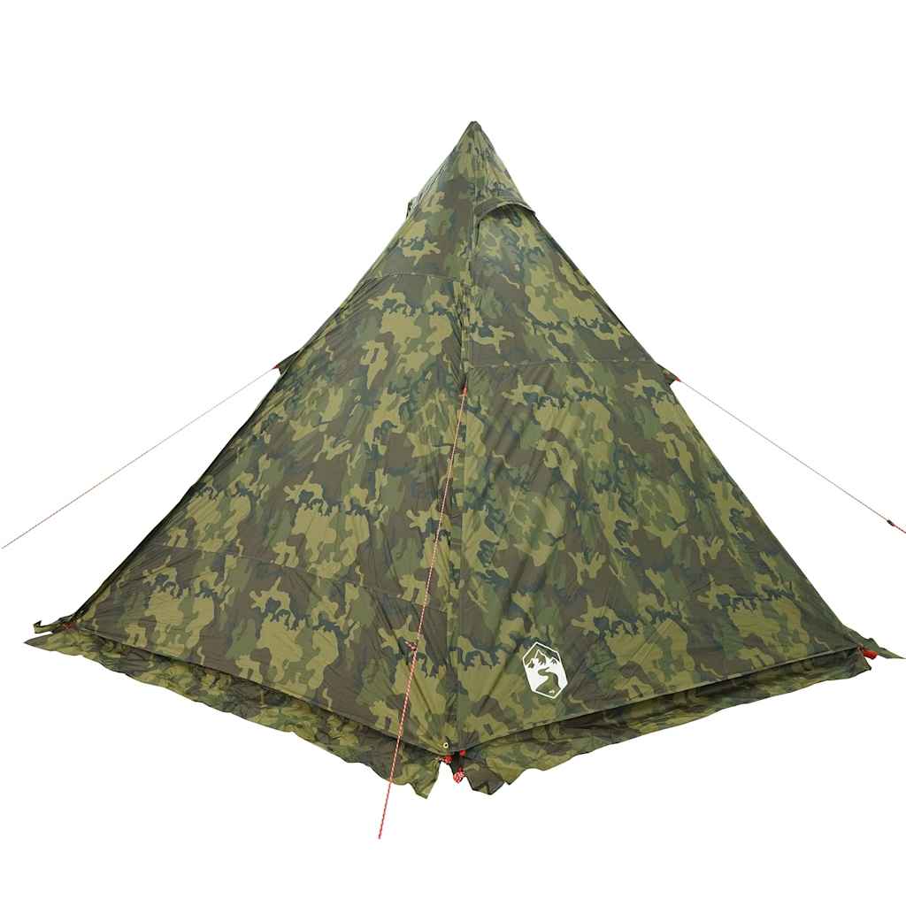Tenda Familiare Tipi per 6 Persone Mimetica Impermeabile