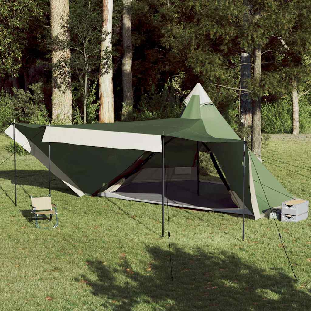 Tenda Familiare Tipi per 8 Persone Verde Impermeabile