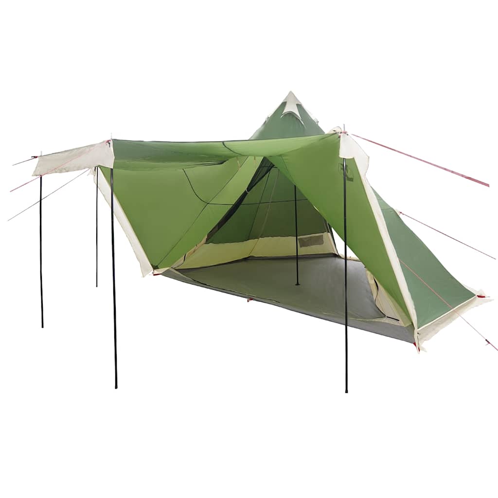 Tenda Familiare Tipi per 8 Persone Verde Impermeabile