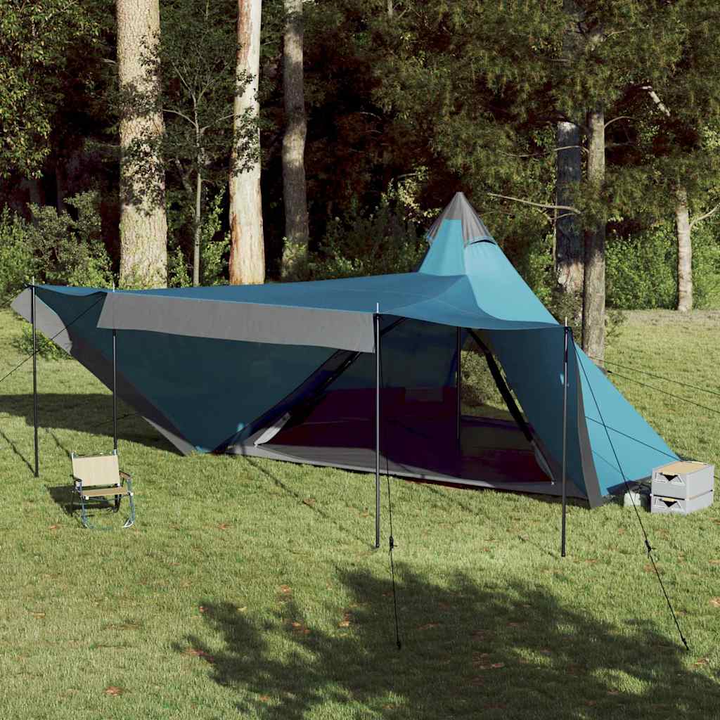 Tenda Familiare Tipi per 8 Persone Blu Impermeabile