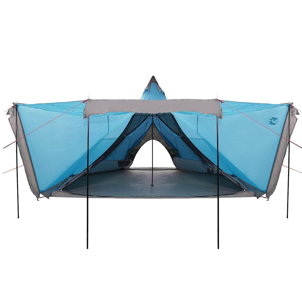 Tenda Familiare Tipi per 8 Persone Blu Impermeabile