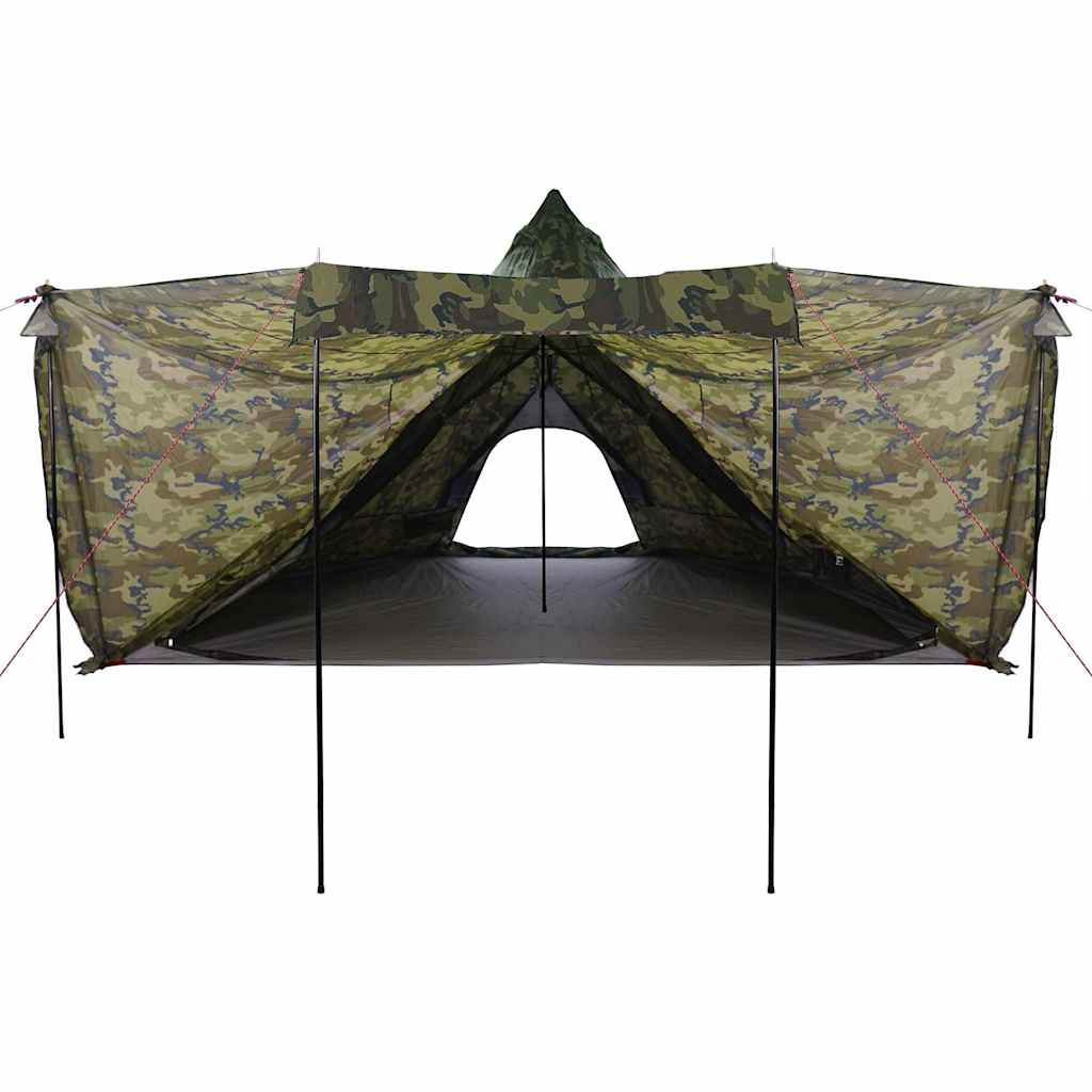 Tenda Familiare Tipi per 8 Persone Mimetica Impermeabile