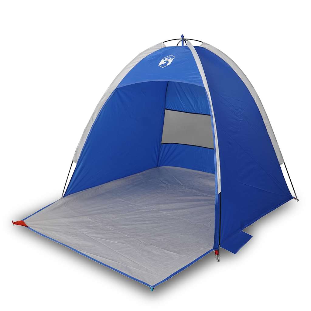 Tenda da Spiaggia 3 Persone Azzurra Impermeabile