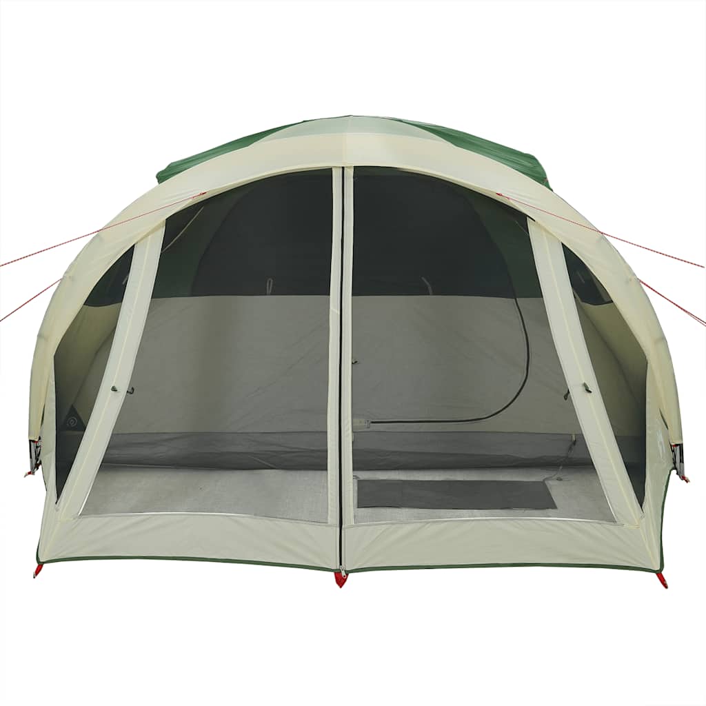 Tenda Familiare a Tunnel per 6 Persone Verde Impermeabile