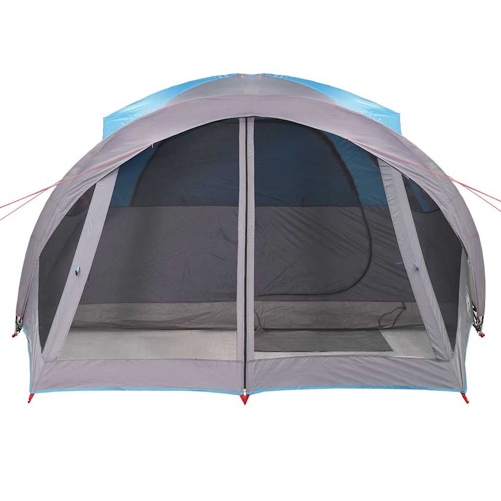 Tenda Familiare a Tunnel per 6 Persone Blu Impermeabile