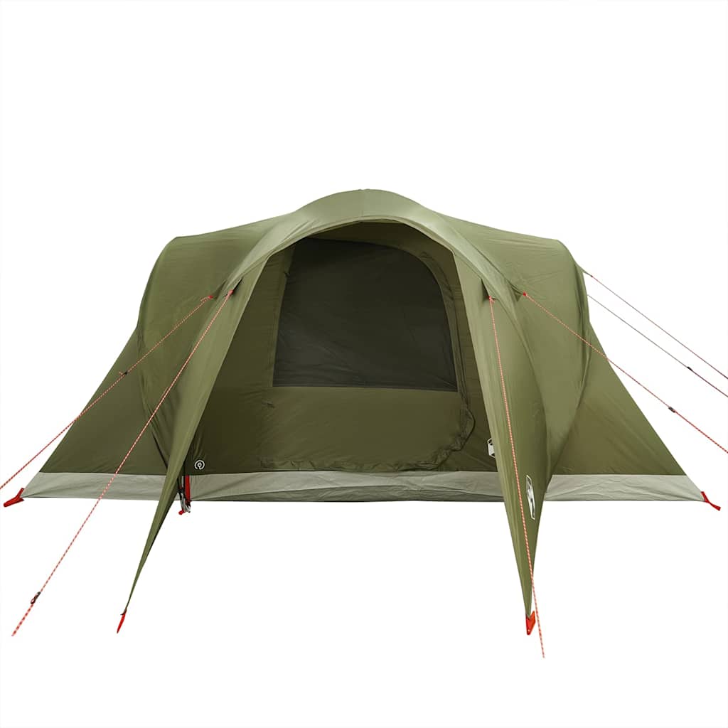 Tenda Familiare a Cupola 6 Persone Verde Oliva Impermeabile