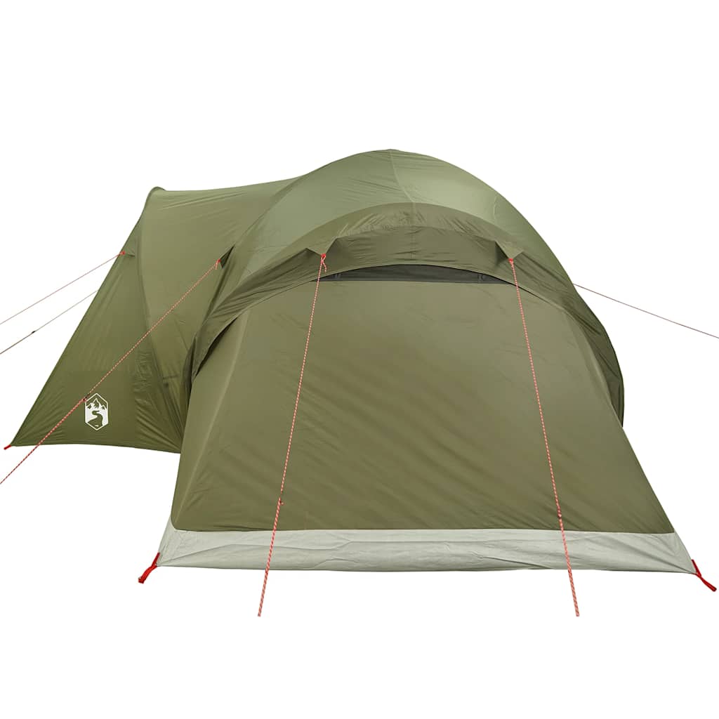 Tenda Familiare a Cupola 6 Persone Verde Oliva Impermeabile