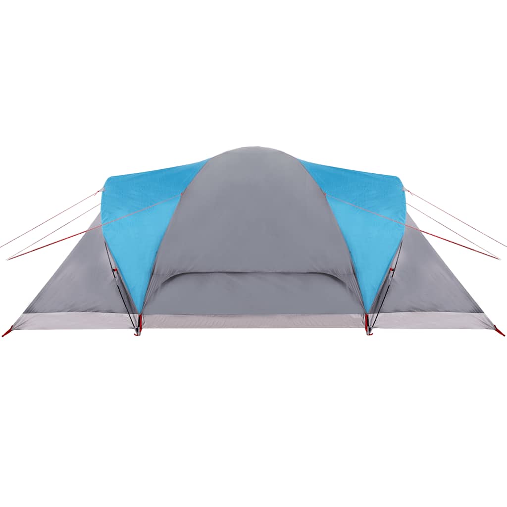 Tenda da Campeggio a Cupola per 4 Persone Blu Impermeabile