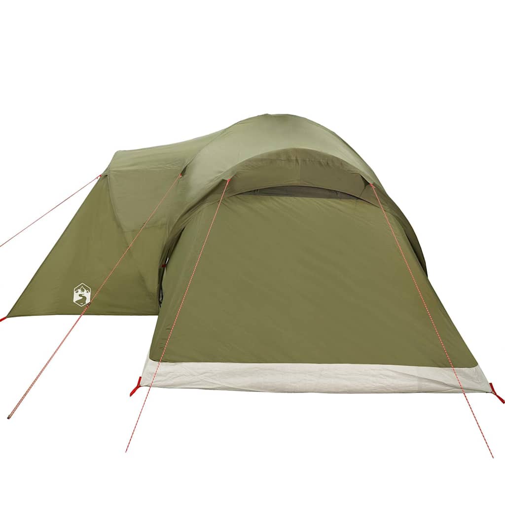 Tenda Familiare a Cupola 6 Persone Verde Oliva Impermeabile