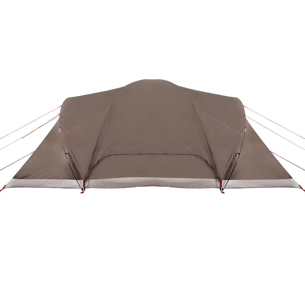 Tenda da Campeggio a Cupola per 6 Persone Marrone Impermeabile