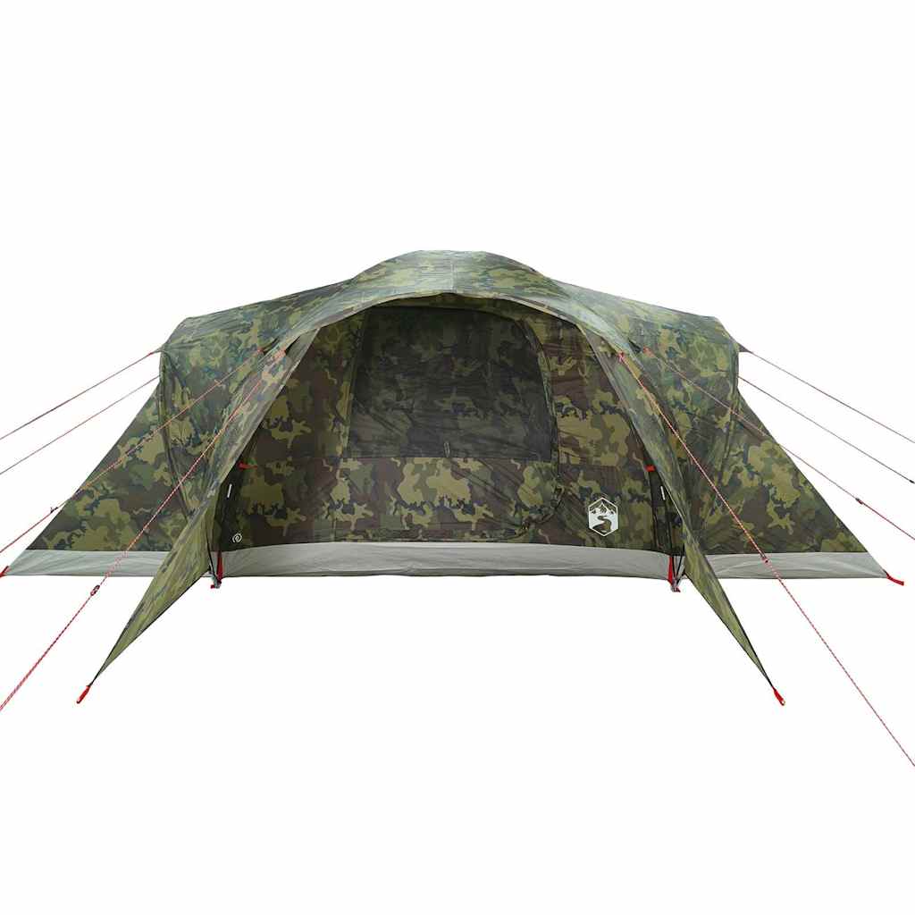 Tenda da Campeggio a Cupola per 6 Persone Mimetica Impermeabile