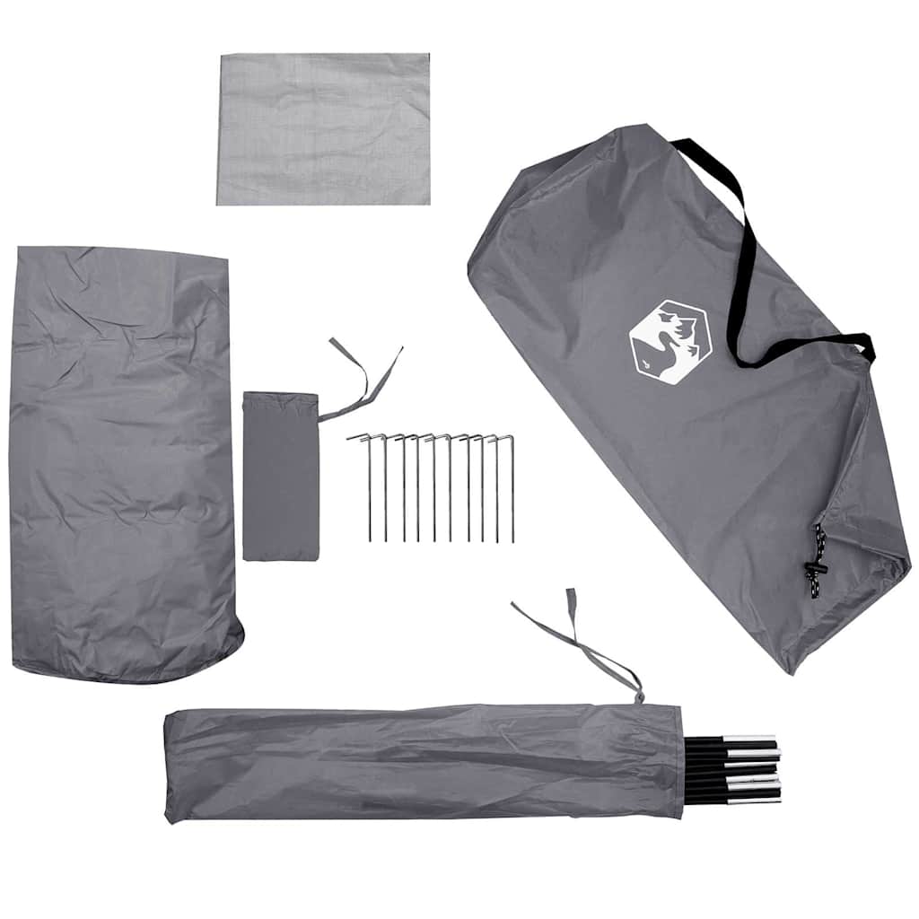 Tenda per Toilette Grigio e Arancione Impermeabile