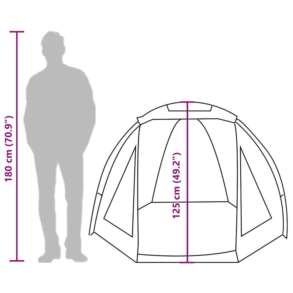 Tenda da Pesca Marrone Impermeabile