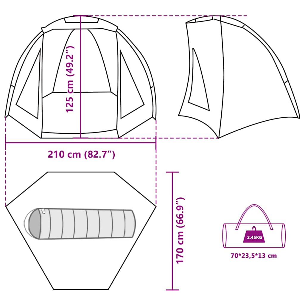 Tenda da Pesca Mimetica Impermeabile