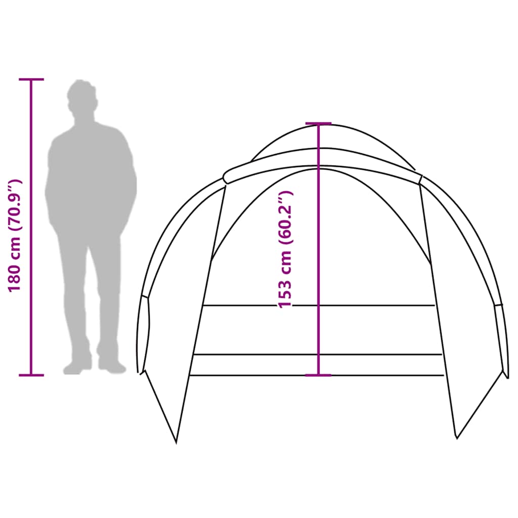 Tenda da Pesca per 2 Persone Mimetica Impermeabile