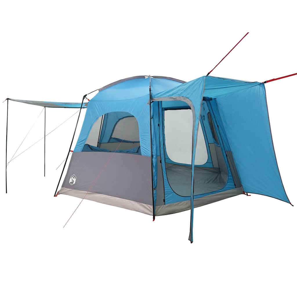 Tenda da Campeggio da Auto per 4 Persone Blu Impermeabile
