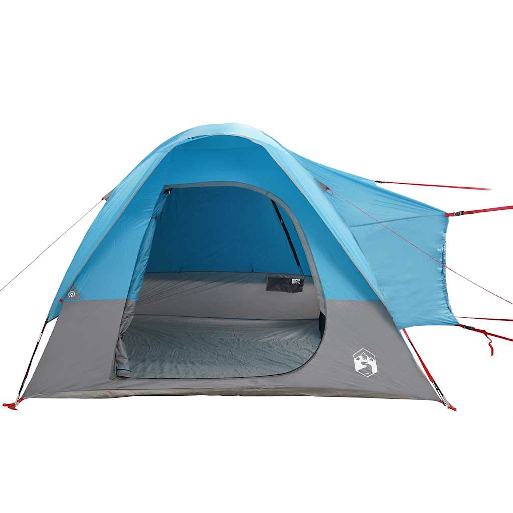 Tenda da Campeggio per Auto per 4 Persone Blu Impermeabile