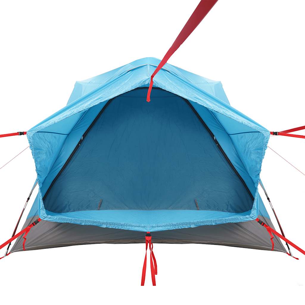 Tenda da Campeggio per Auto per 4 Persone Blu Impermeabile