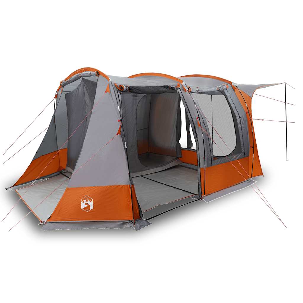 Tenda da Campeggio per Auto Grigio e Arancione Impermeabile