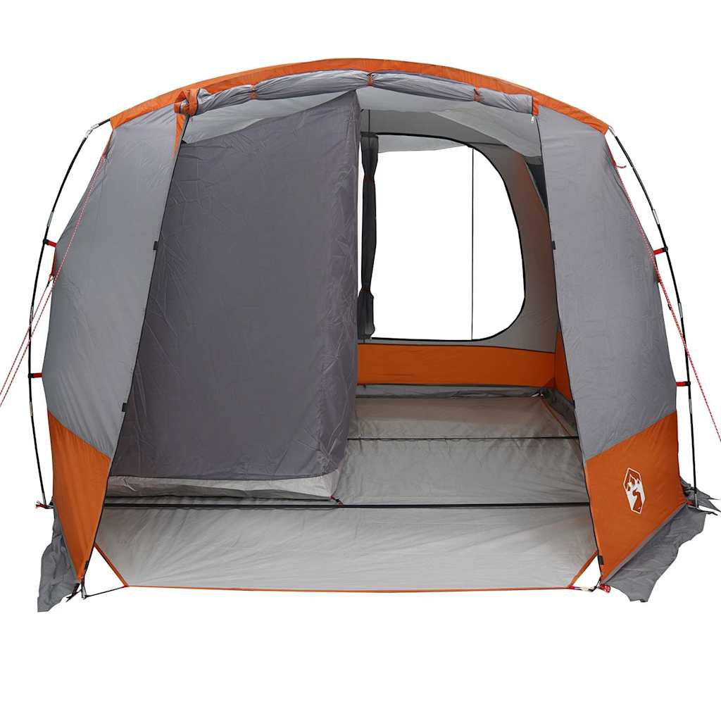 Tenda da Campeggio per Auto Grigio e Arancione Impermeabile