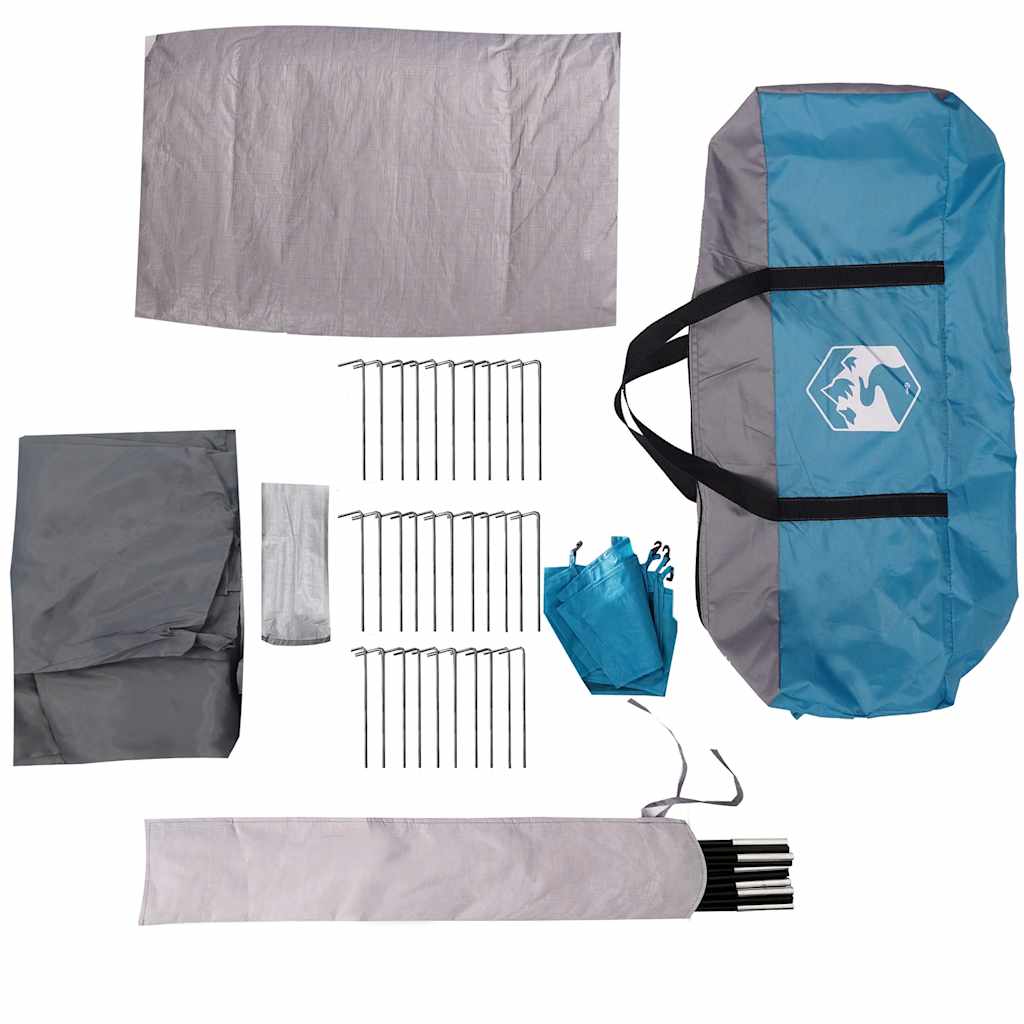 Tenda da Campeggio per Auto per 2 Persone Blu Impermeabile