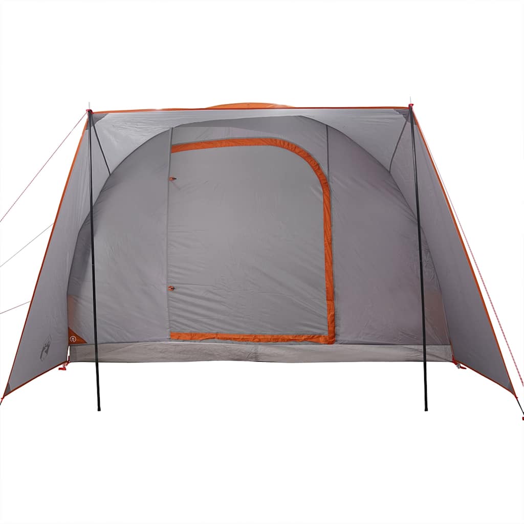 Tenda da Campeggio 2 Persone Grigio e Arancione Impermeabile