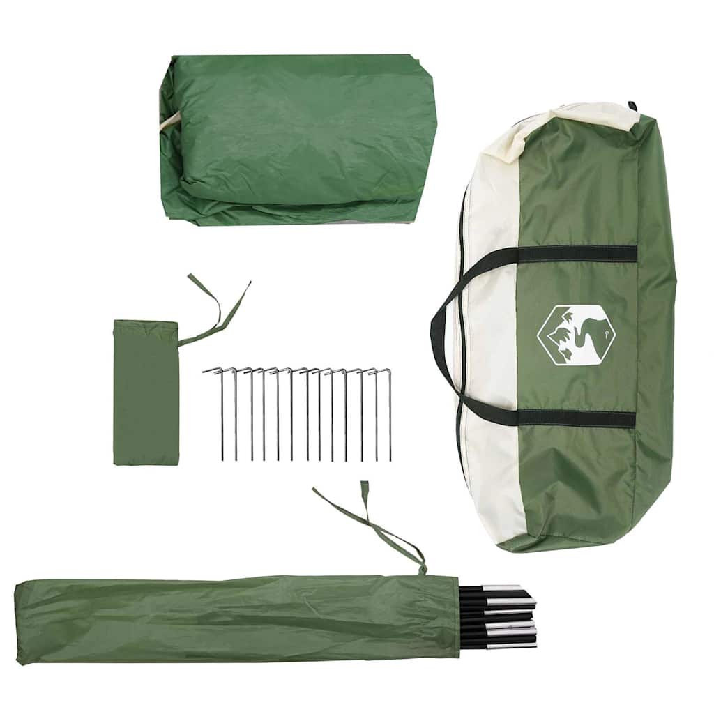 Tenda da Campeggio per Auto per 2 Persone Verde Impermeabile