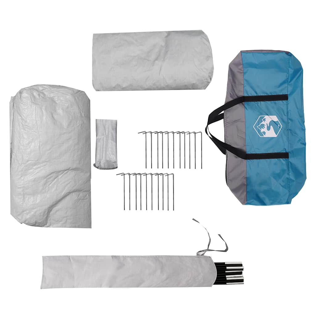 Tenda da Campeggio per Auto per 2 Persone Blu Impermeabile