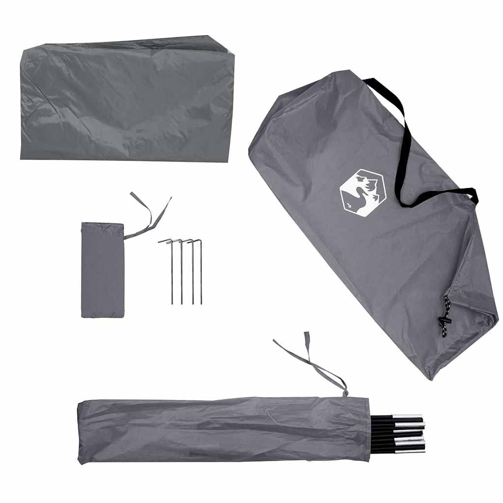 Tenda da Campeggio per Auto Grigio e Arancione Impermeabile