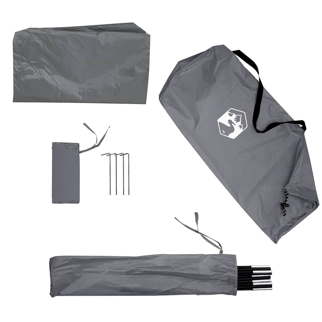 Tenda da Campeggio per Auto Grigio e Arancione Impermeabile