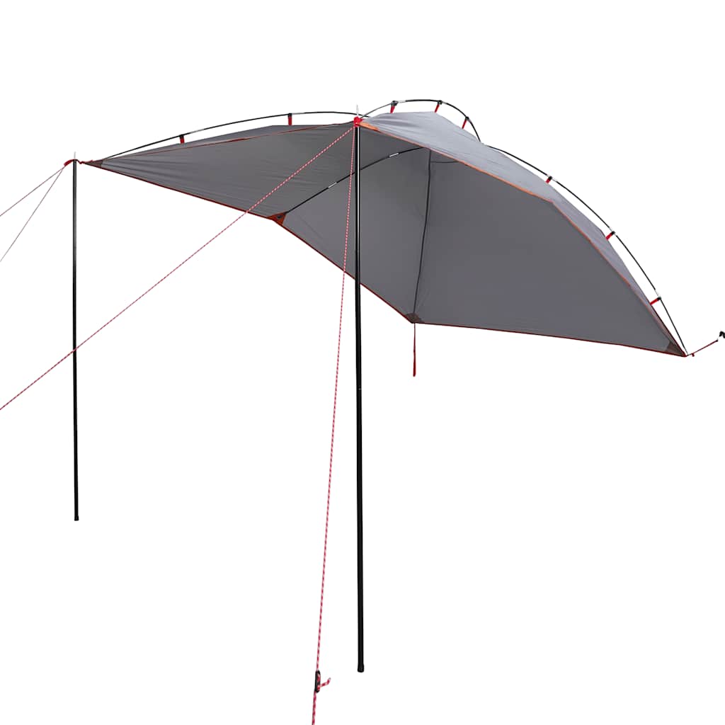 Tenda da Campeggio per Auto Grigio e Arancione Impermeabile