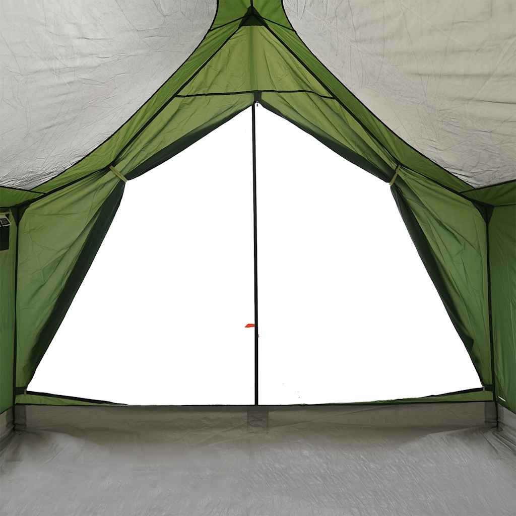 Tenda da Campeggio per 5 Persone Verde Impermeabile