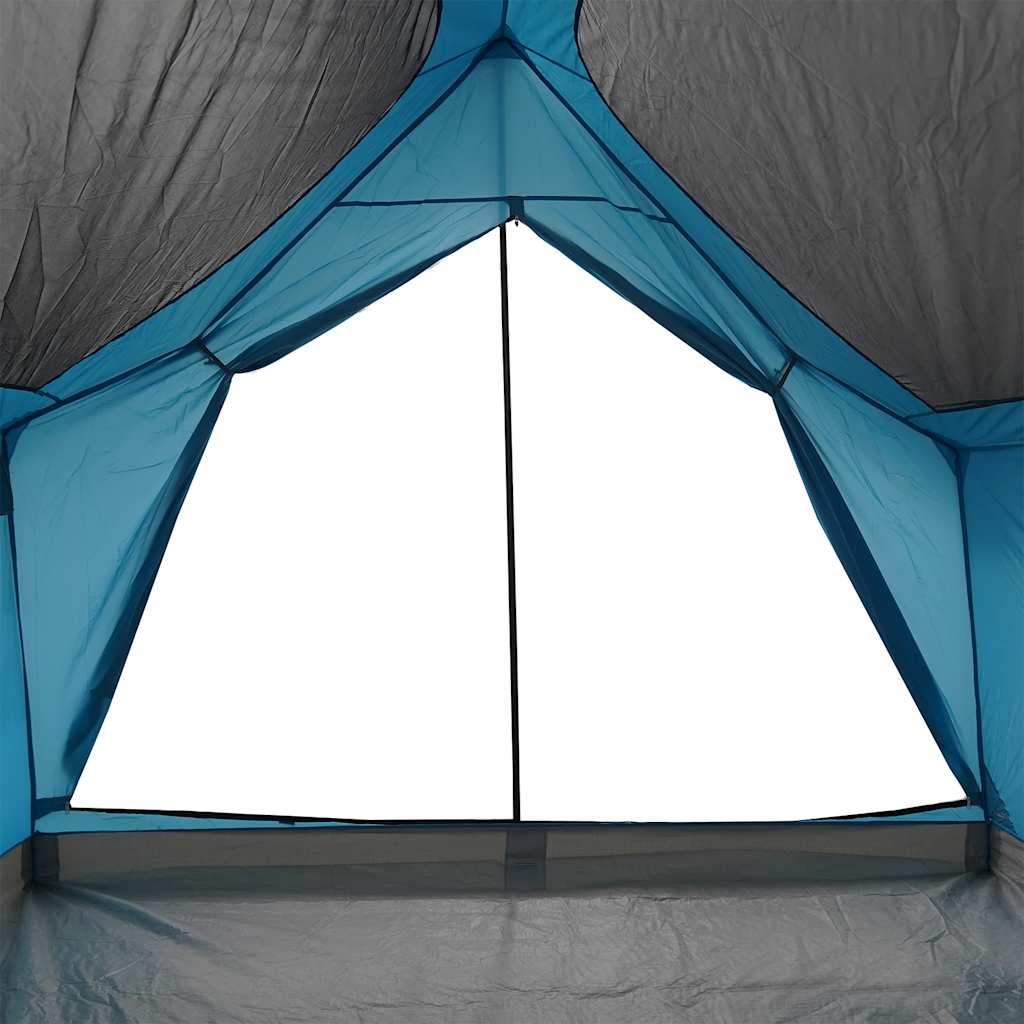 Tenda da Campeggio per 5 Persone Blu Impermeabile