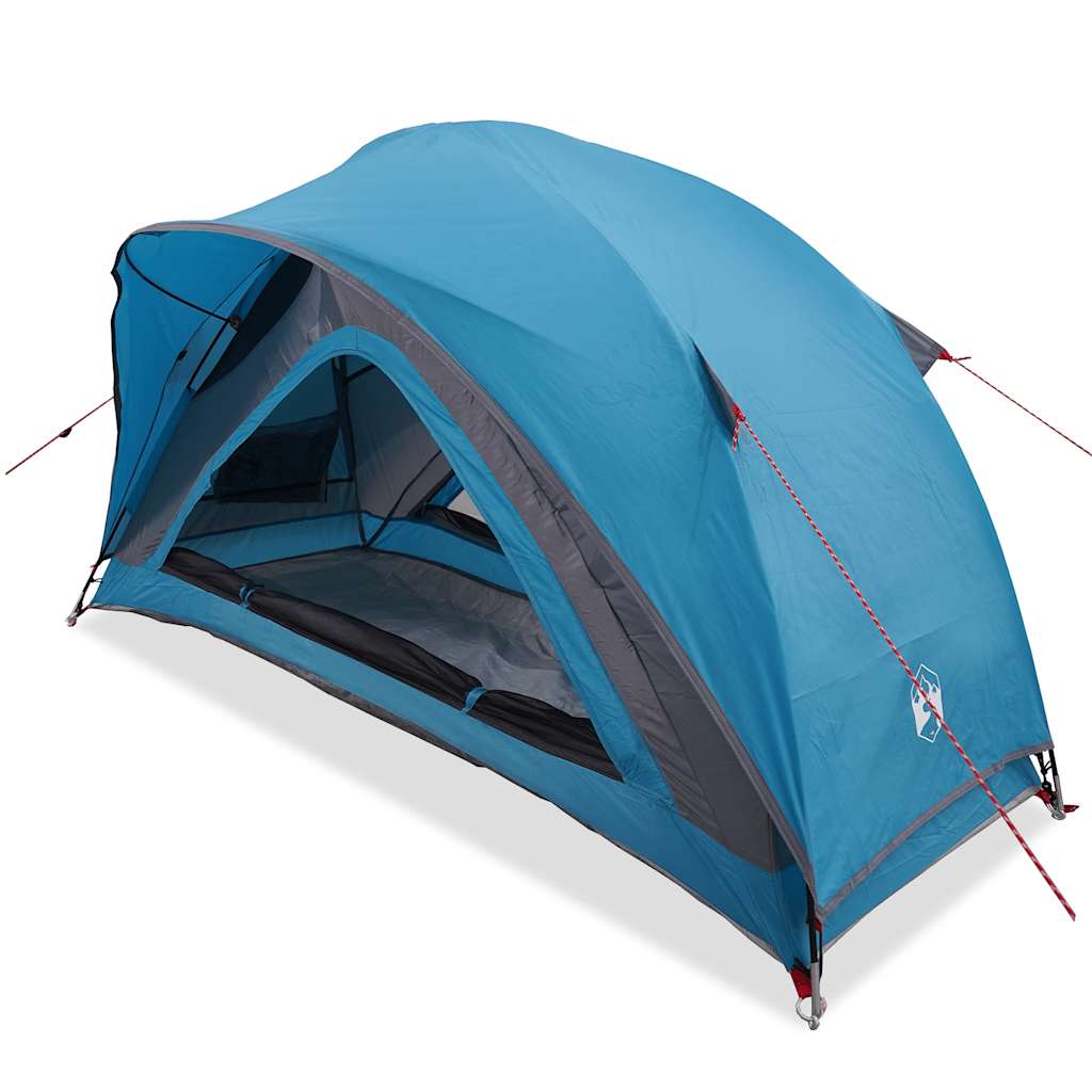 Tenda da Campeggio per 1 Persona Blu Impermeabile