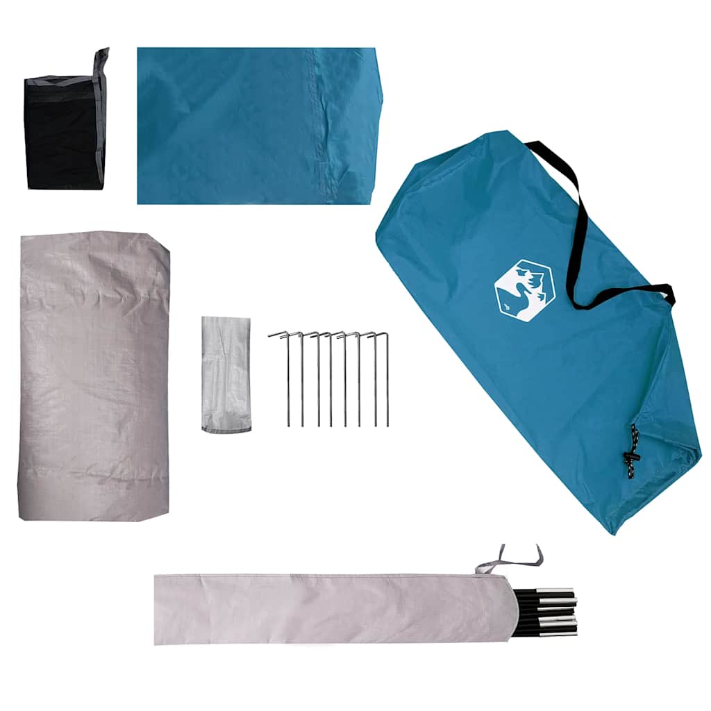 Tenda da Campeggio per 1 Persona Blu Impermeabile