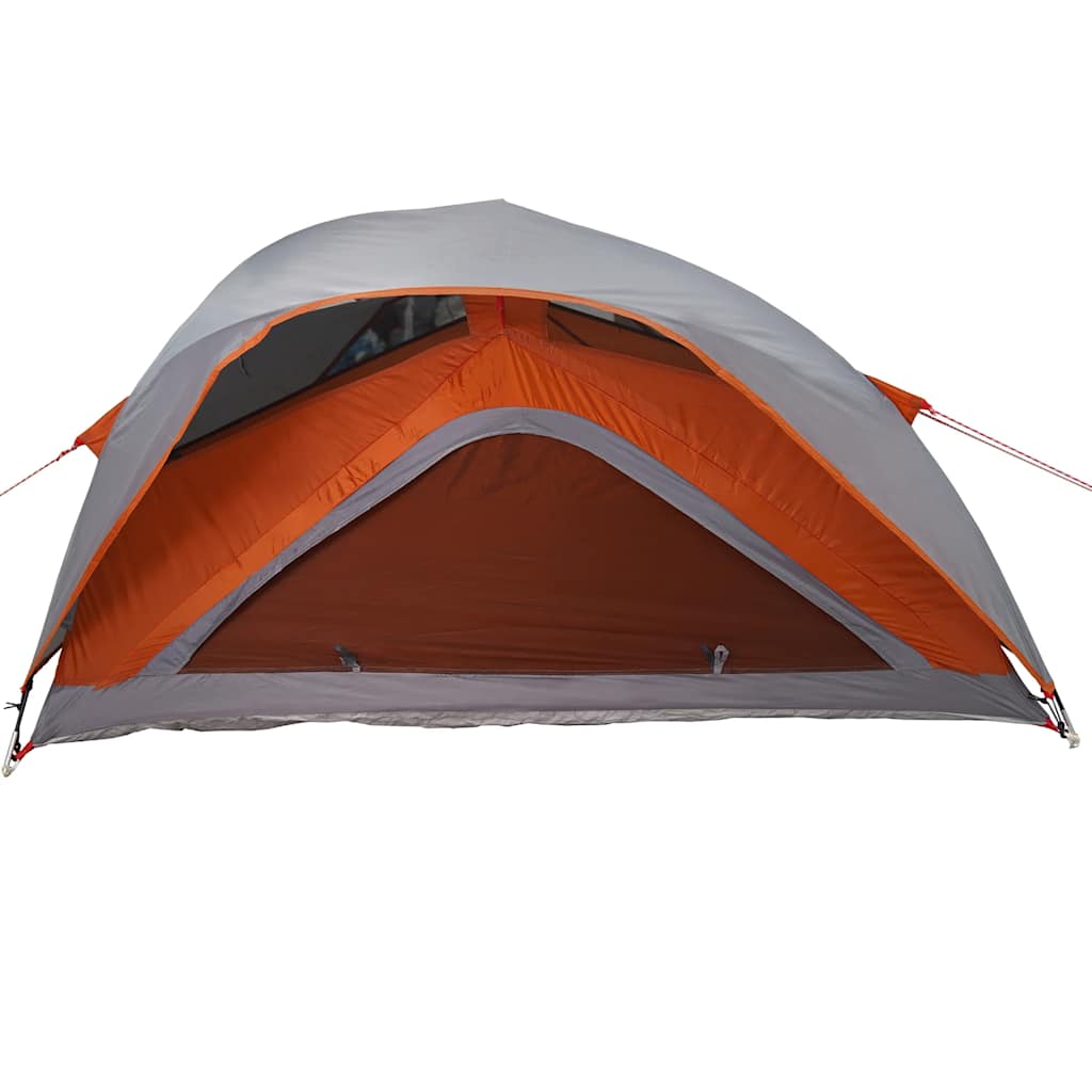 Tenda da Campeggio 1 Persona Grigio e Arancione Impermeabile