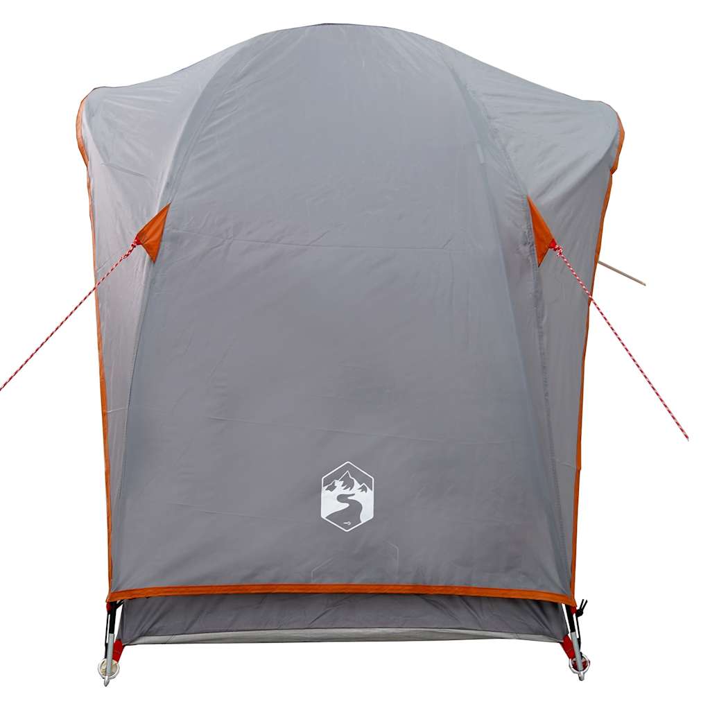 Tenda da Campeggio 1 Persona Grigio e Arancione Impermeabile