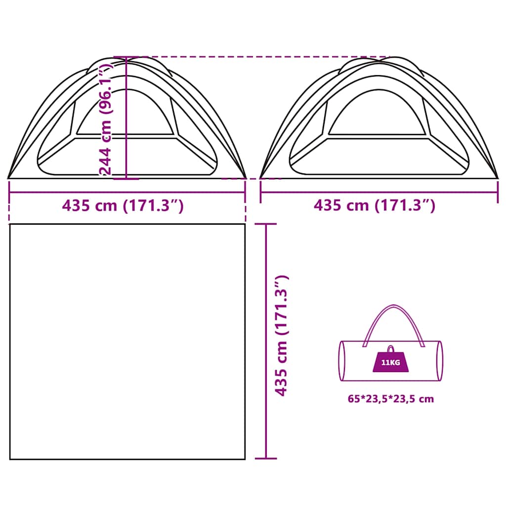 Tenda per Feste Azzurra Impermeabile