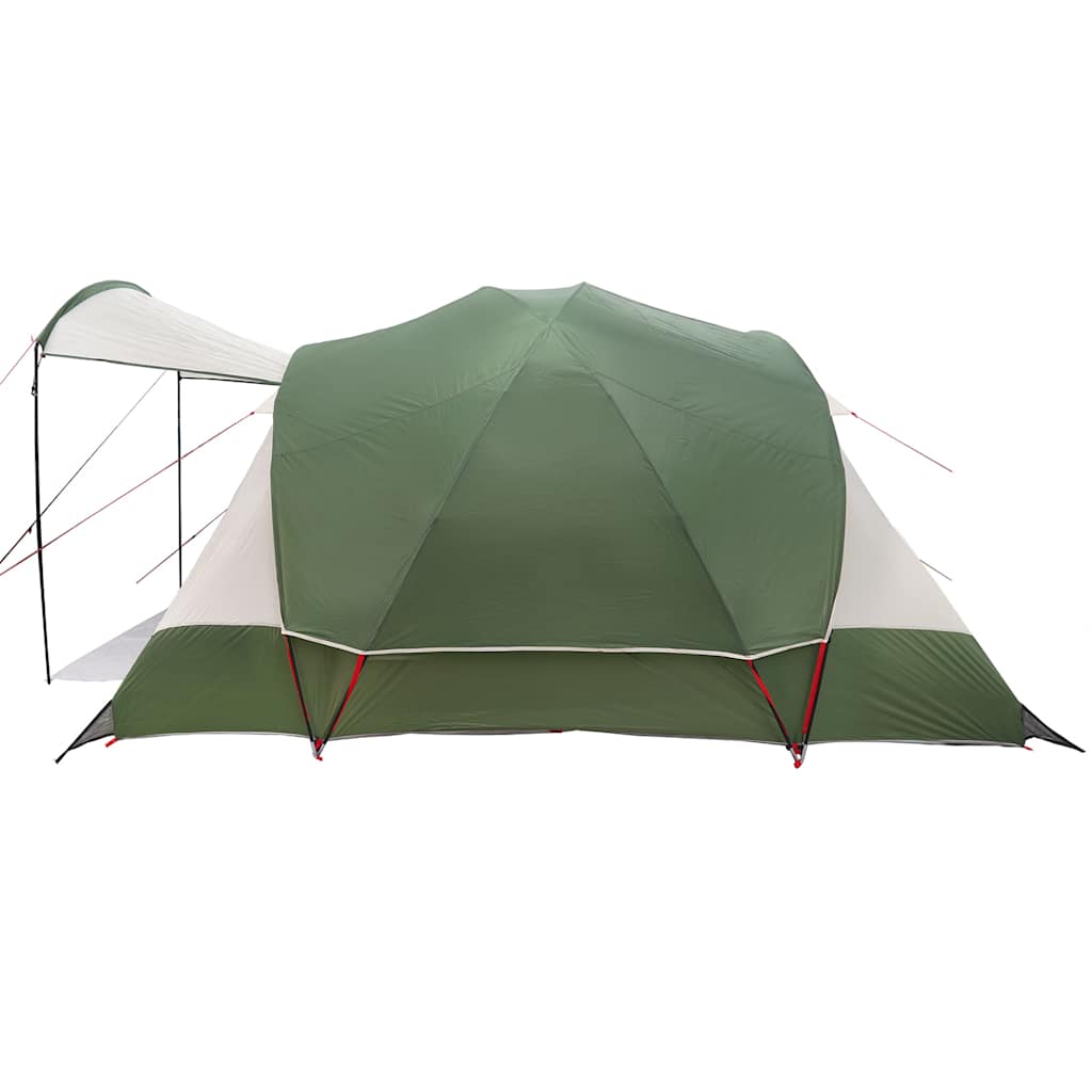 Tenda Familiare a Tunnel per 8 Persone Verde Impermeabile